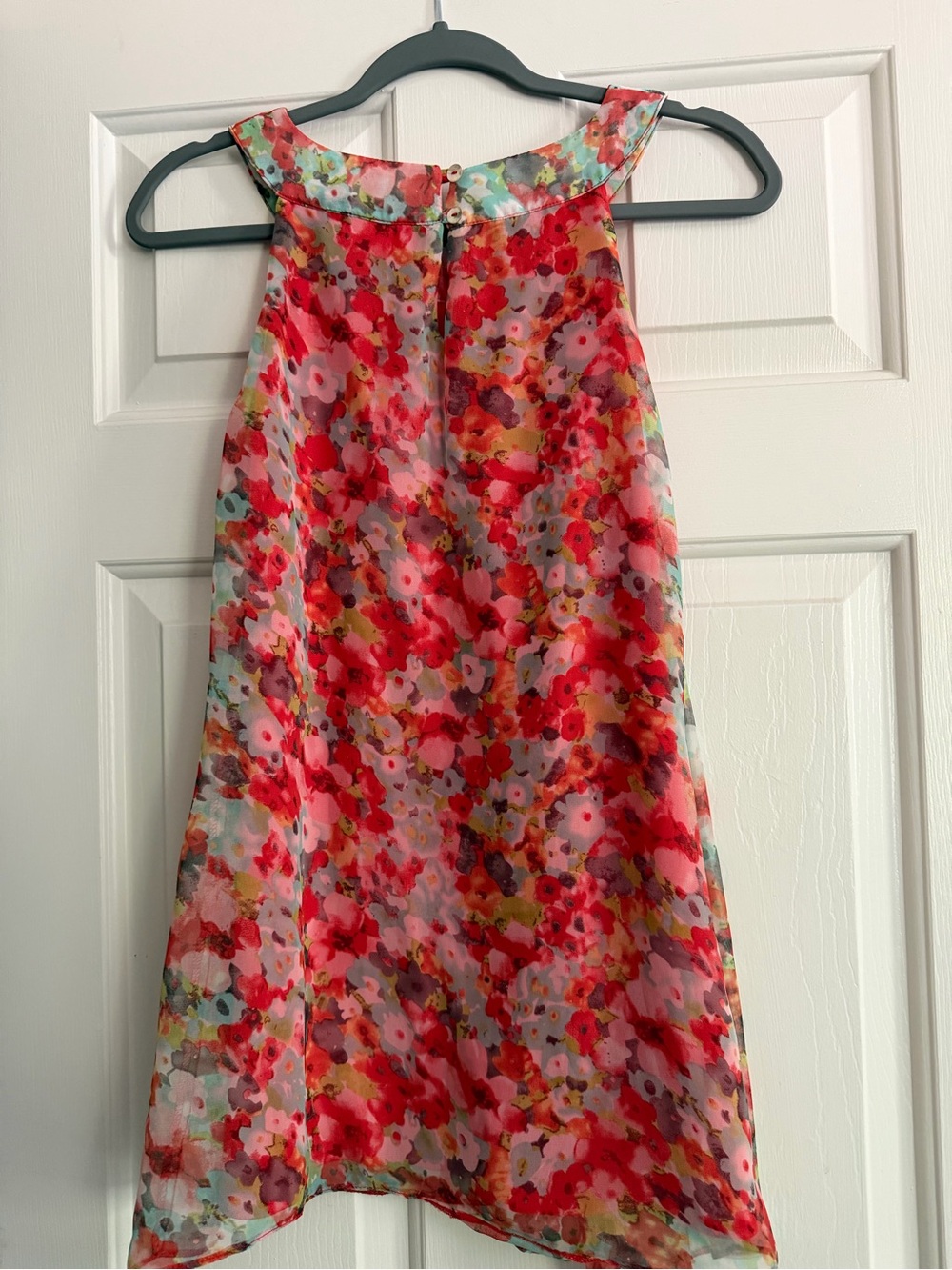 Wallis Red Multi Floral A-Line Women’s Top - Picture 6 of 10